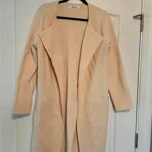 Ivory Cardigan Open Front Sweater